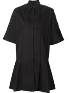 Victoria Victoria Beckham Front Pleat Kimono Sleeve Dress