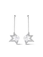 Tasaki 18kt White Gold Comet Plus Diamond And Pearl Earrings