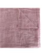 Eleventy Washed Fringed Scarf, Men's, Pink/purple, Silk/cashmere/wool