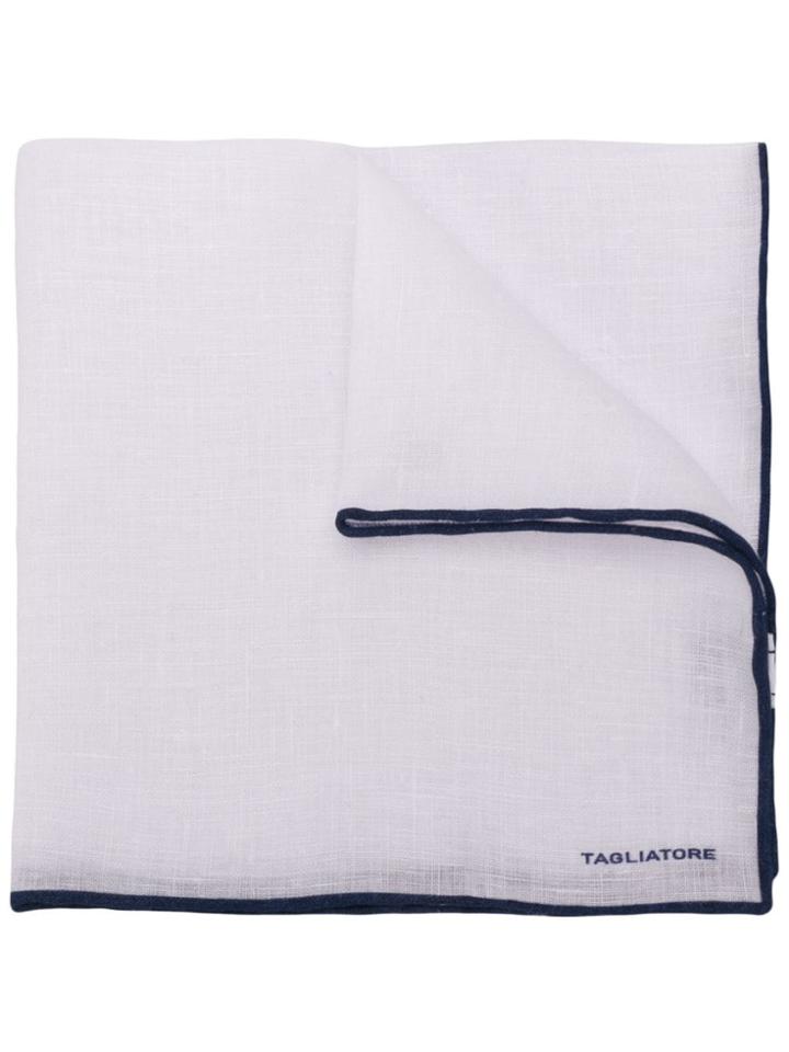 Tagliatore Square Logo Pochette - White