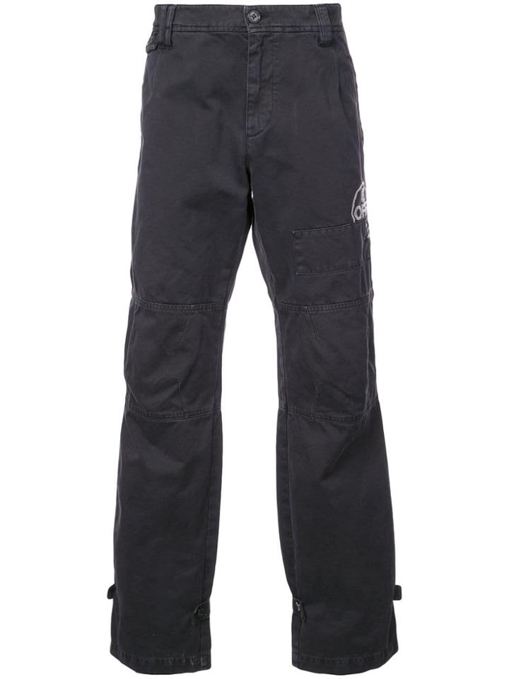 Off-white Multi-pocket Cargo Chino Trousers - Black