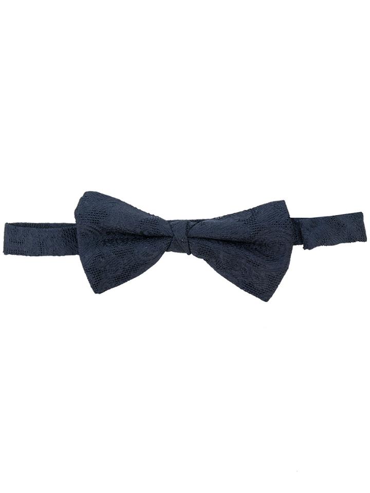 Etro Patterned Bow Tie - Blue
