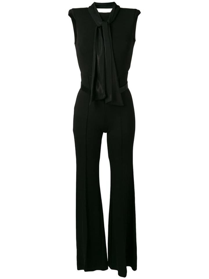 Elisabetta Franchi Flared Jumpsuit - Black