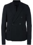 Rick Owens Double Breasted Blazer, Men's, Size: 54, Black, Cotton/cupro/virgin Wool