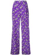 P.a.r.o.s.h. Floral Print Trousers - Purple