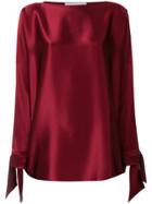 Gianluca Capannolo Tie Cuff Blouse - Red