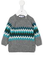 Knot Chevron Striped Jumper, Toddler Boy's, Size: 18 Mth, Grey