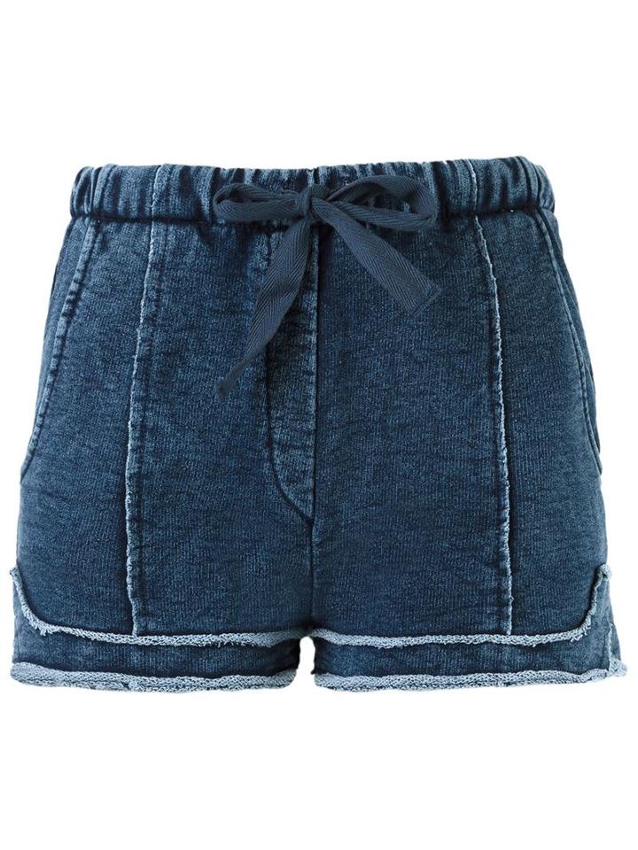 Giuliana Romanno Denim Short, Women's, Size: P, Blue, Cotton/polyester