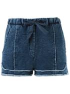 Giuliana Romanno Denim Short, Women's, Size: P, Blue, Cotton/polyester