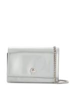 Alexander Mcqueen Skull Logo Cross-body Bag - Silver