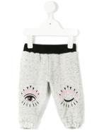Kenzo Kids - Winking Eye Print Track Pants - Kids - Cotton/polyester - 18 Mth, Grey