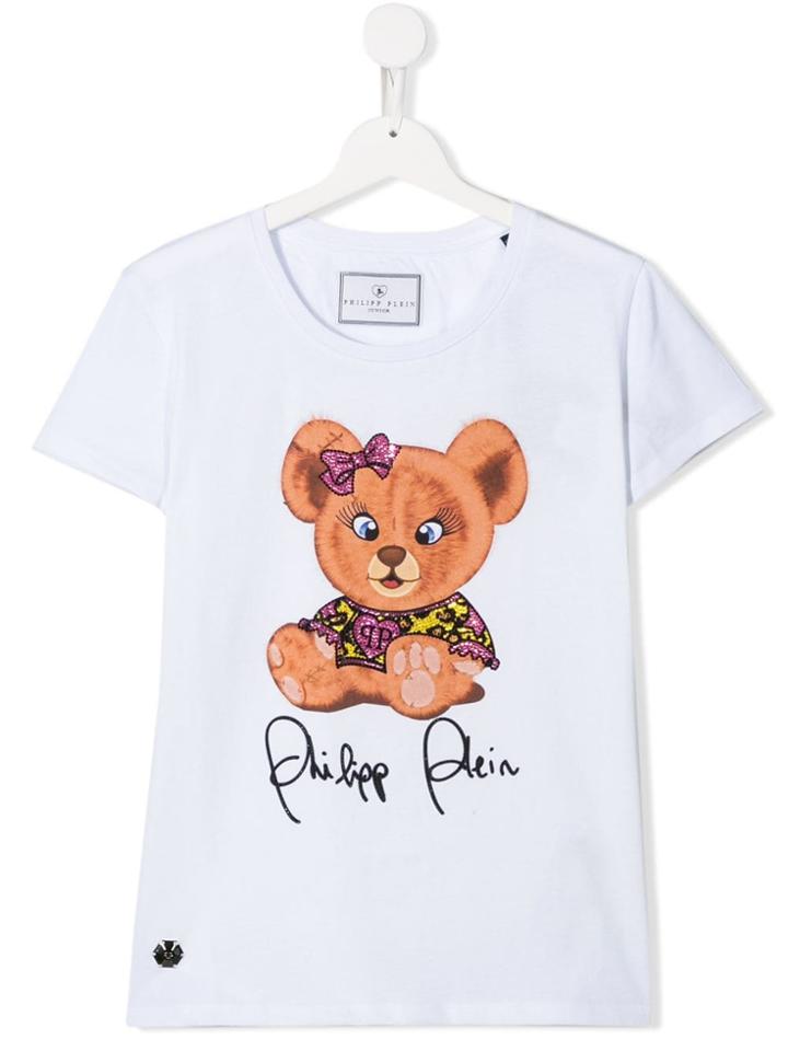 Philipp Plein Junior Teddybear T-shirt - White