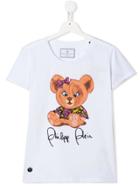 Philipp Plein Junior Teddybear T-shirt - White