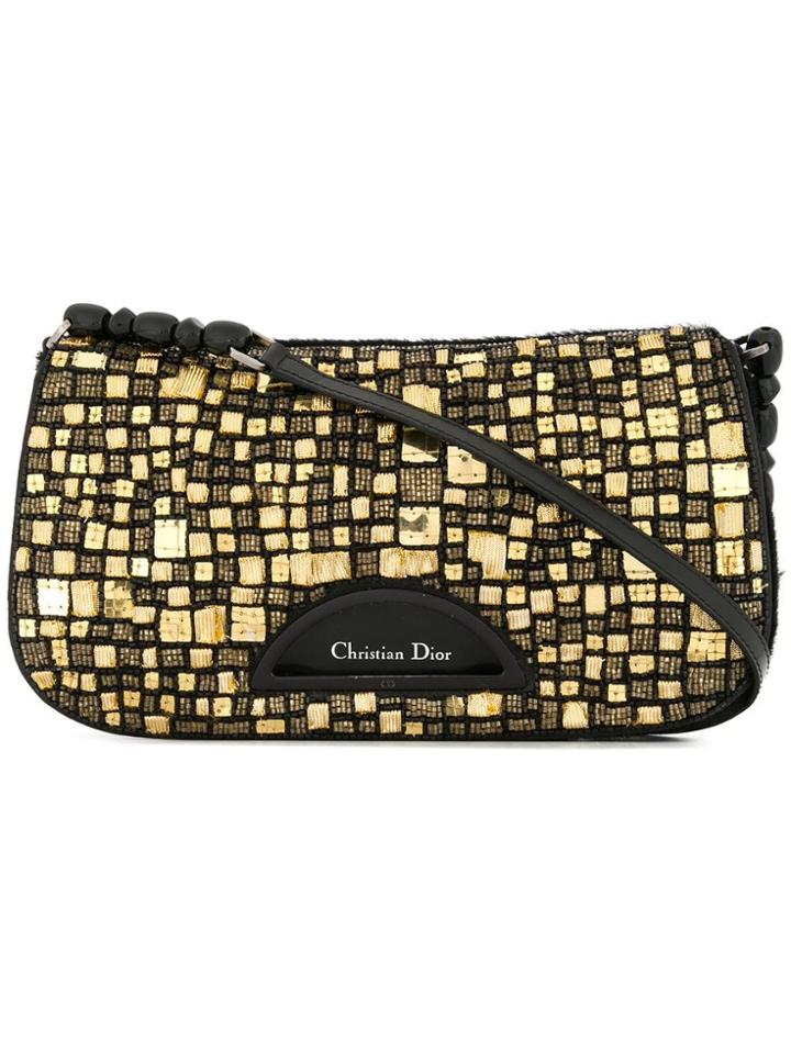 Christian Dior Vintage Sequined Malice Bag - Black