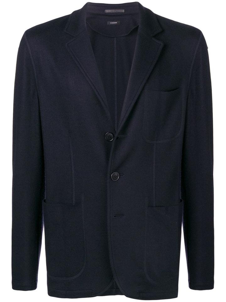 Giorgio Armani Single Breasted Blazer - Blue