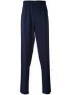 Giorgio Armani - Single Button Trousers - Men - Linen/flax - 52, Blue, Linen/flax