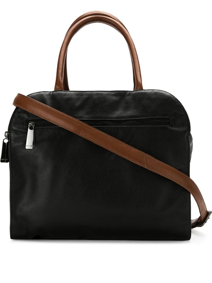Mara Mac Bicolour Tote Bag - Black