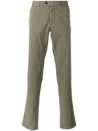 Fay Chino Trousers, Men's, Size: 50, Green, Cotton/spandex/elastane