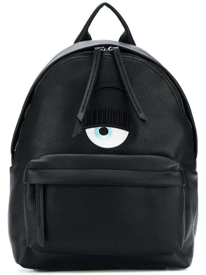 Chiara Ferragni Logo Backpack - Black