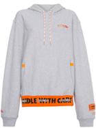 Heron Preston Hoodie With Contrasting Hem - Grey
