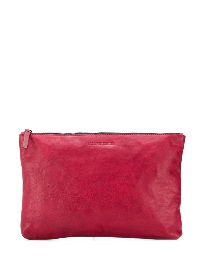 Ann Demeulemeester Rolled Tote Bag - Red