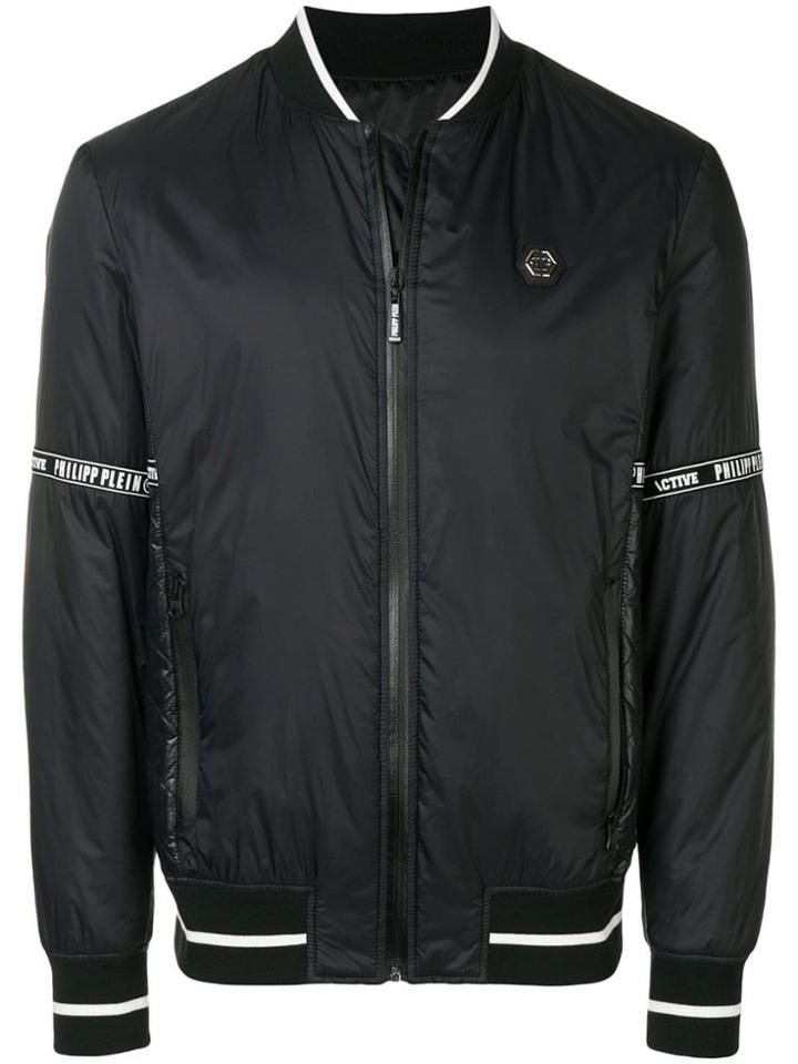 Philipp Plein Padded Bomber Jacket - Black