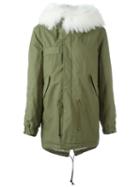 Mr & Mrs Italy White Trim Parka Coat