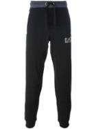 Ea7 Emporio Armani Lateral Stripe Sweatpants, Men's, Size: Medium, Blue, Cotton/polyester