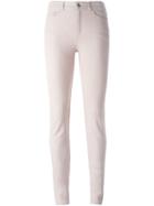 Joseph Skinny Trousers, Women's, Size: 40, Pink/purple, Cotton/polyester/spandex/elastane/viscose