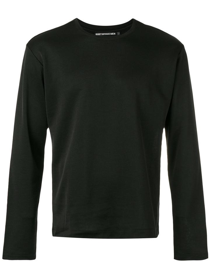 Issey Miyake Men - Long Sleeved Sweater - Men - Cotton/polyester - 5, Black, Cotton/polyester