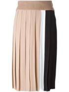 N.21 Colour Block Pleated Skirt