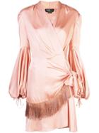Patbo Wrap Front Dress - Orange