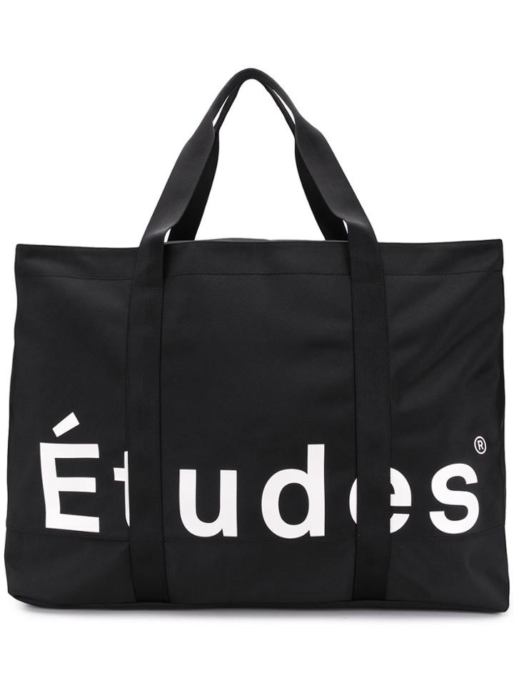 Études Logo Oversized Tote - Black