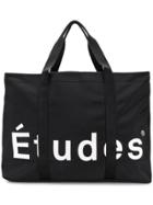 Études Logo Oversized Tote - Black