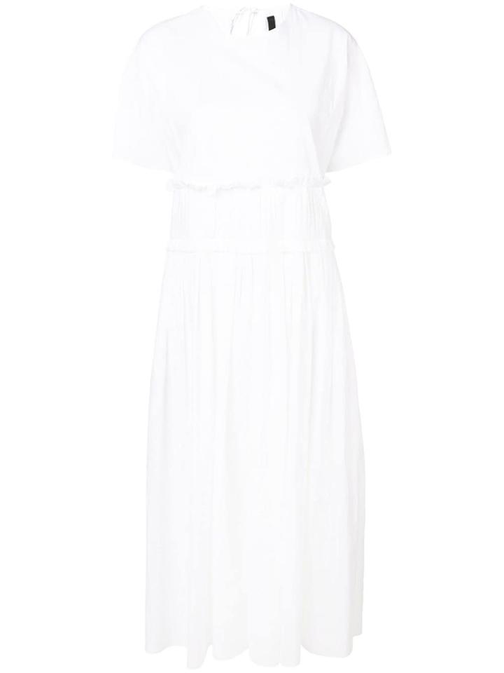 Sara Lanzi Flared Midi Dress - White