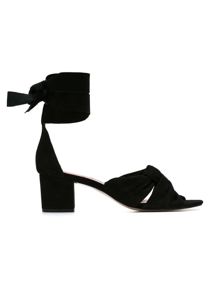 Manolita Suede Sandals - Black