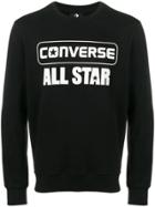 Converse All Star Logo Print Sweatshirt - Black