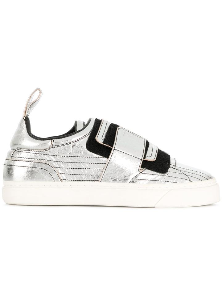 Paco Rabanne Strapped Sneakers - Grey