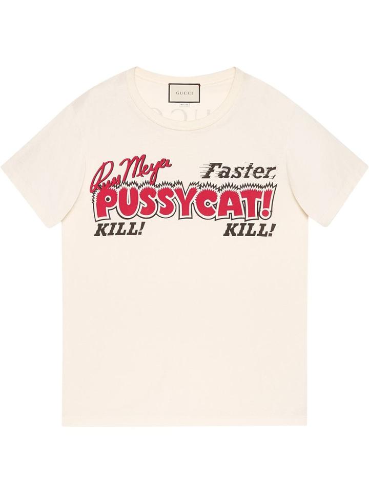Gucci Oversize T-shirt With Movie Print - White