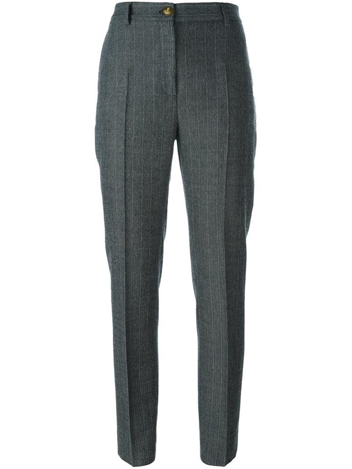 Vivienne Westwood Red Label Tailored Slim-fit Trousers, Women's, Size: 42, Grey, Cotton/virgin Wool