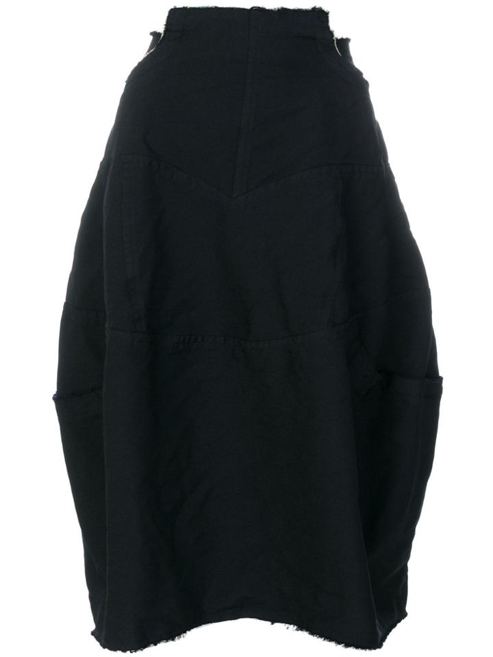 Comme Des Garçons Tapered Over-the-knee Skirt - Black