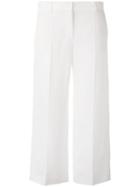 's Max Mara - Alisso Cropped Trousers - Women - Linen/flax/viscose - 44, White, Linen/flax/viscose