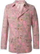 Comme Des Garçons Vintage Printed Double Breasted Jacket - Pink &