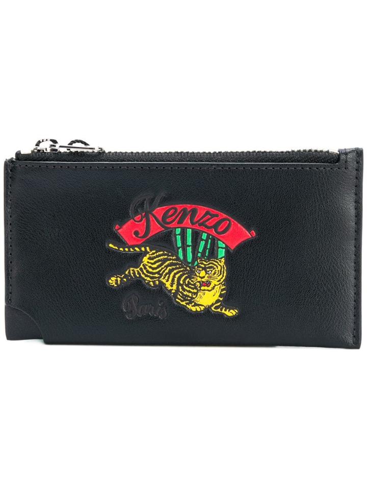 Kenzo Jumping Tiger Zipped Cardholder - Black