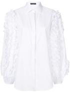 Dolce & Gabbana Ruffle Sleeve Shirt - White