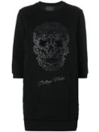 Philipp Plein - Emelia Sweatshirt Dress - Women - Cotton/polyester - L, Black, Cotton/polyester