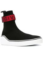 Givenchy 4g Webbing Knitted Sneakers - Black