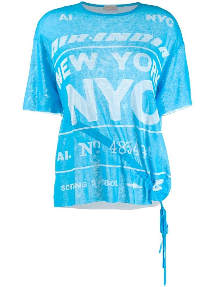 Mrz Nyc Print T-shirt - Blue