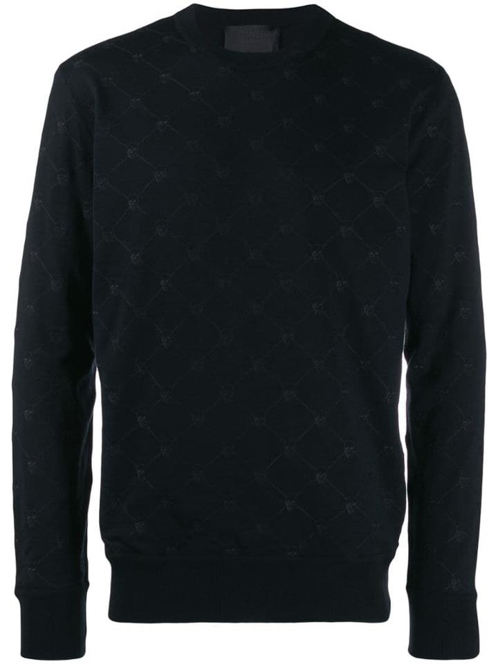 Philipp Plein Skull Embroidery Jumper - Black