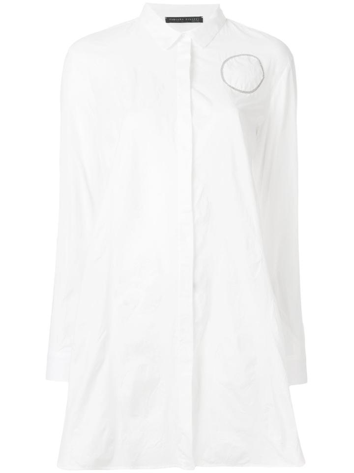 Fabiana Filippi Long Button Up Shirt - White